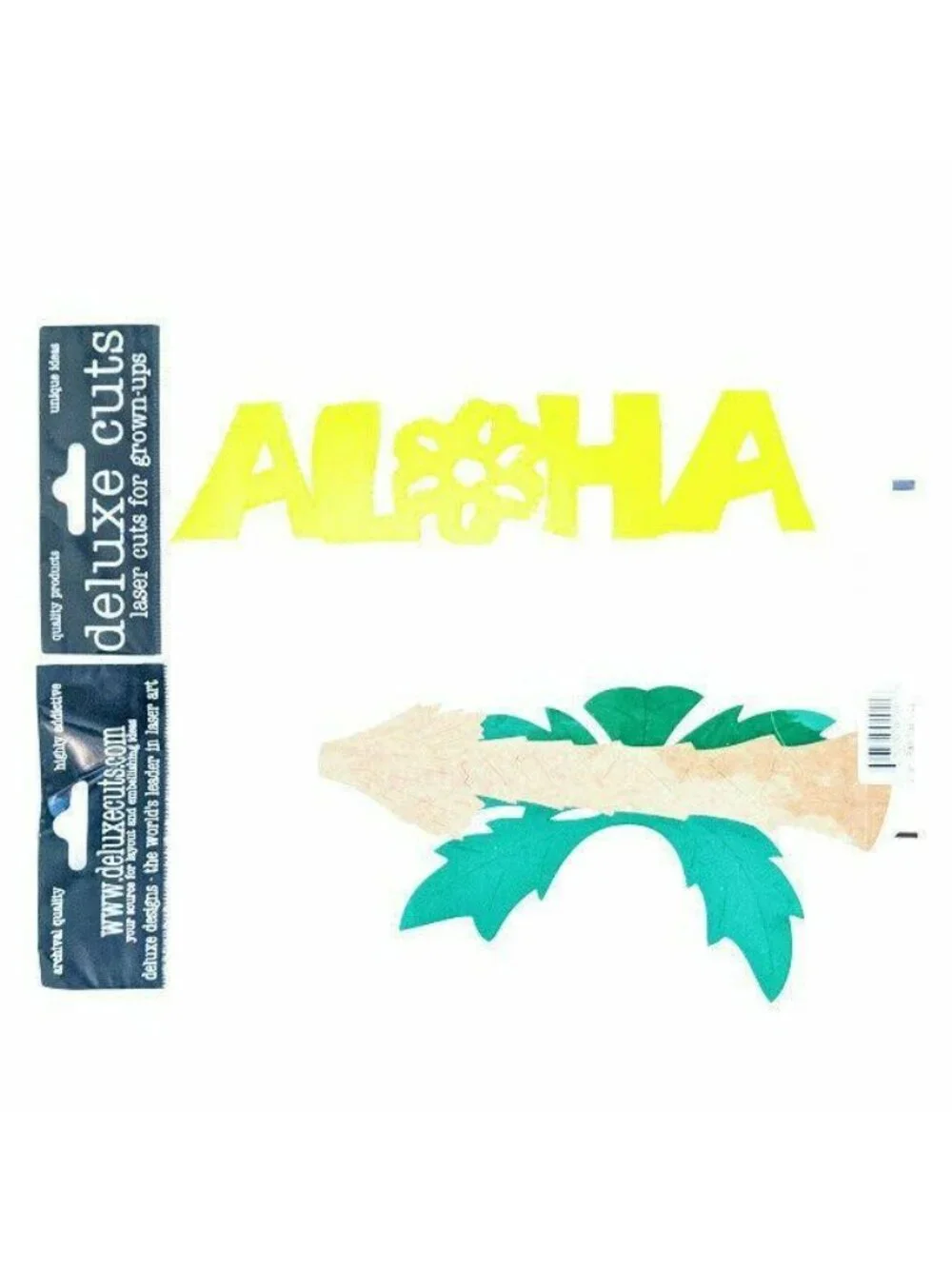 Aloha Hawaii Vacation Scrapbook Deluxe Cuts - Tropical Laser Cut Paper Pieces